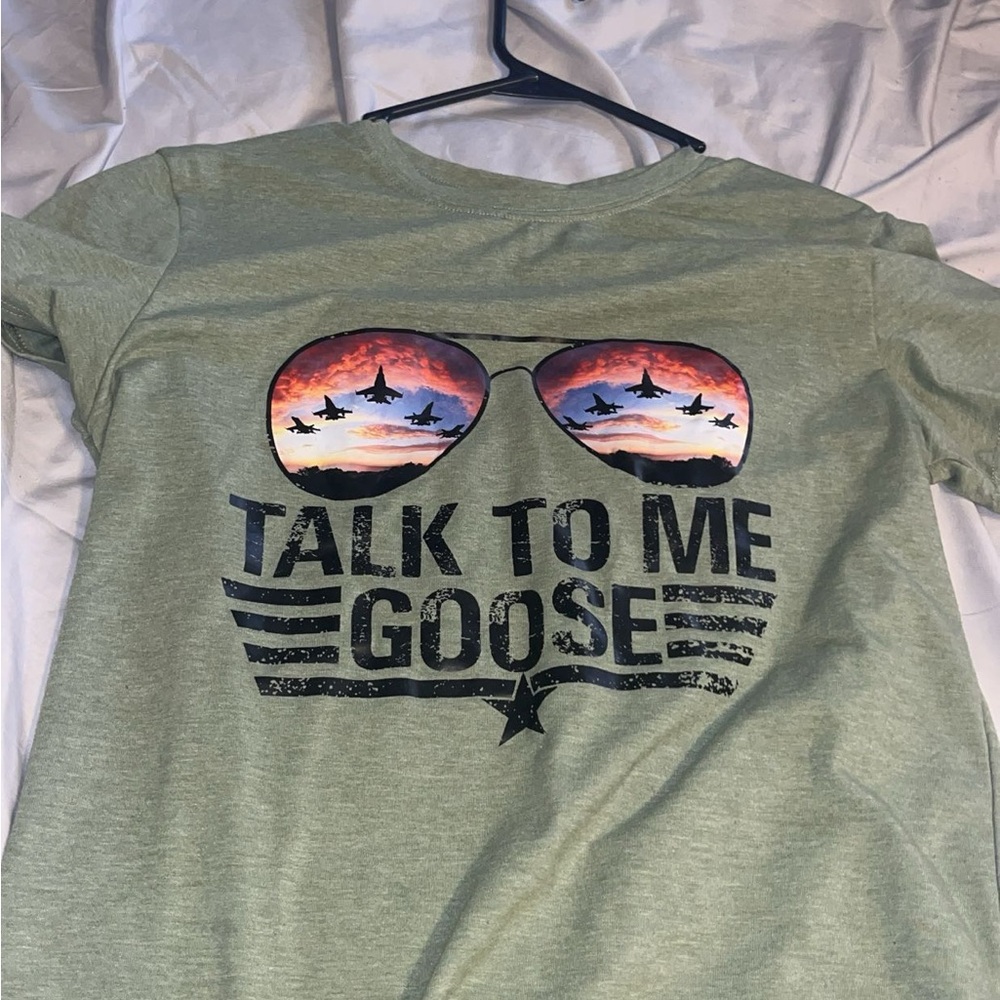 Amazon Olive Aviator Graphic Tee